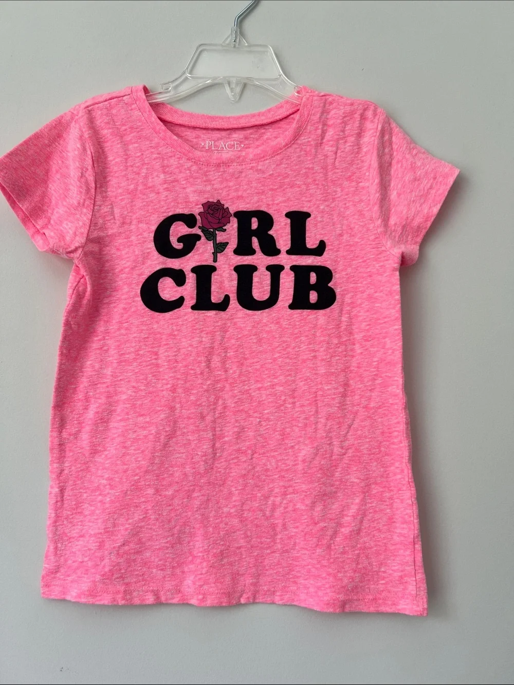 The Children's Place Heather Pink 'Girl Club' Graphic Tee